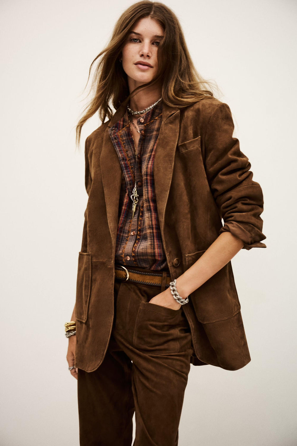 Blazer Style Jacket Mosty Brown