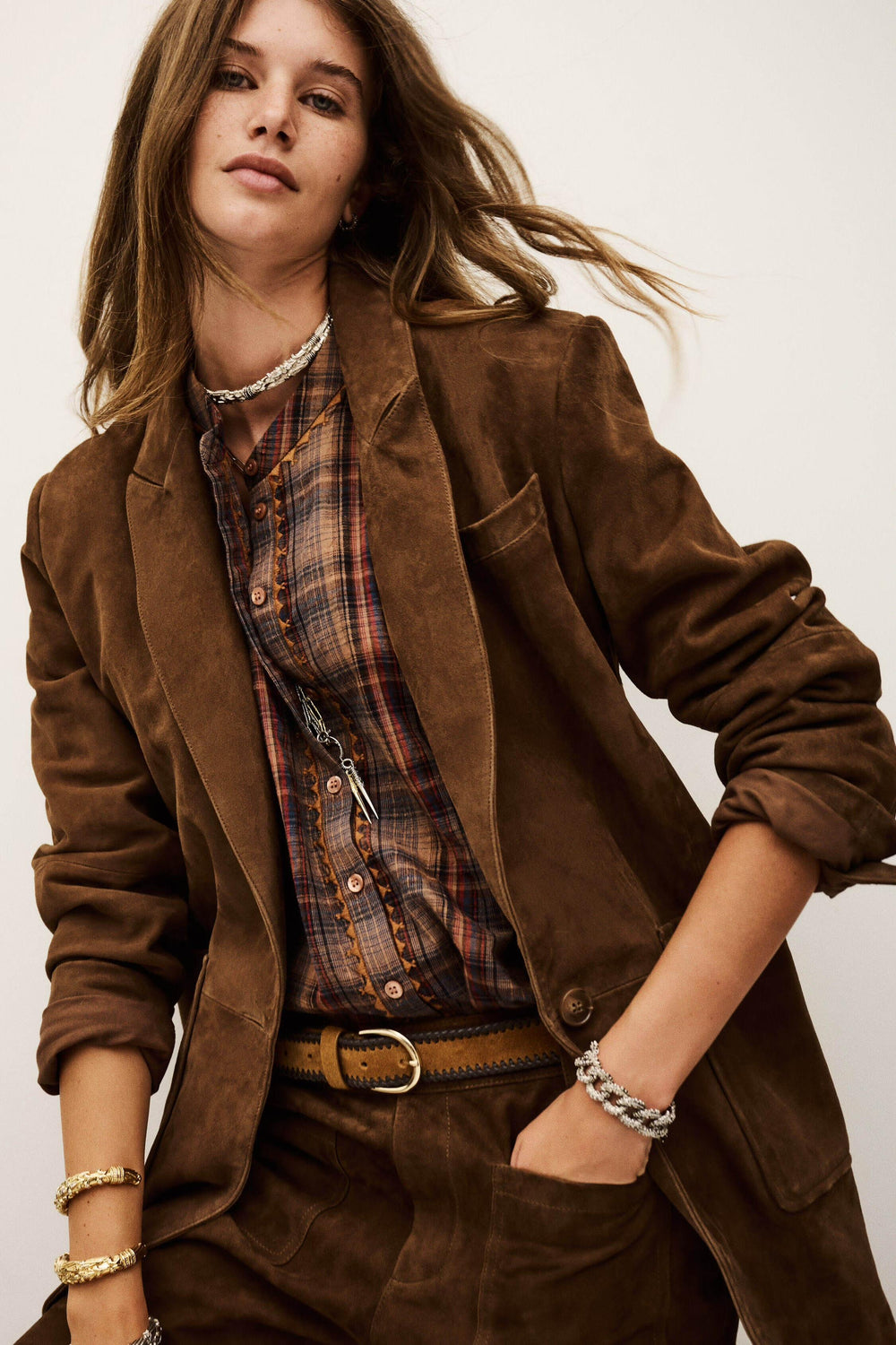 Blazer Style Jacket Mosty Brown