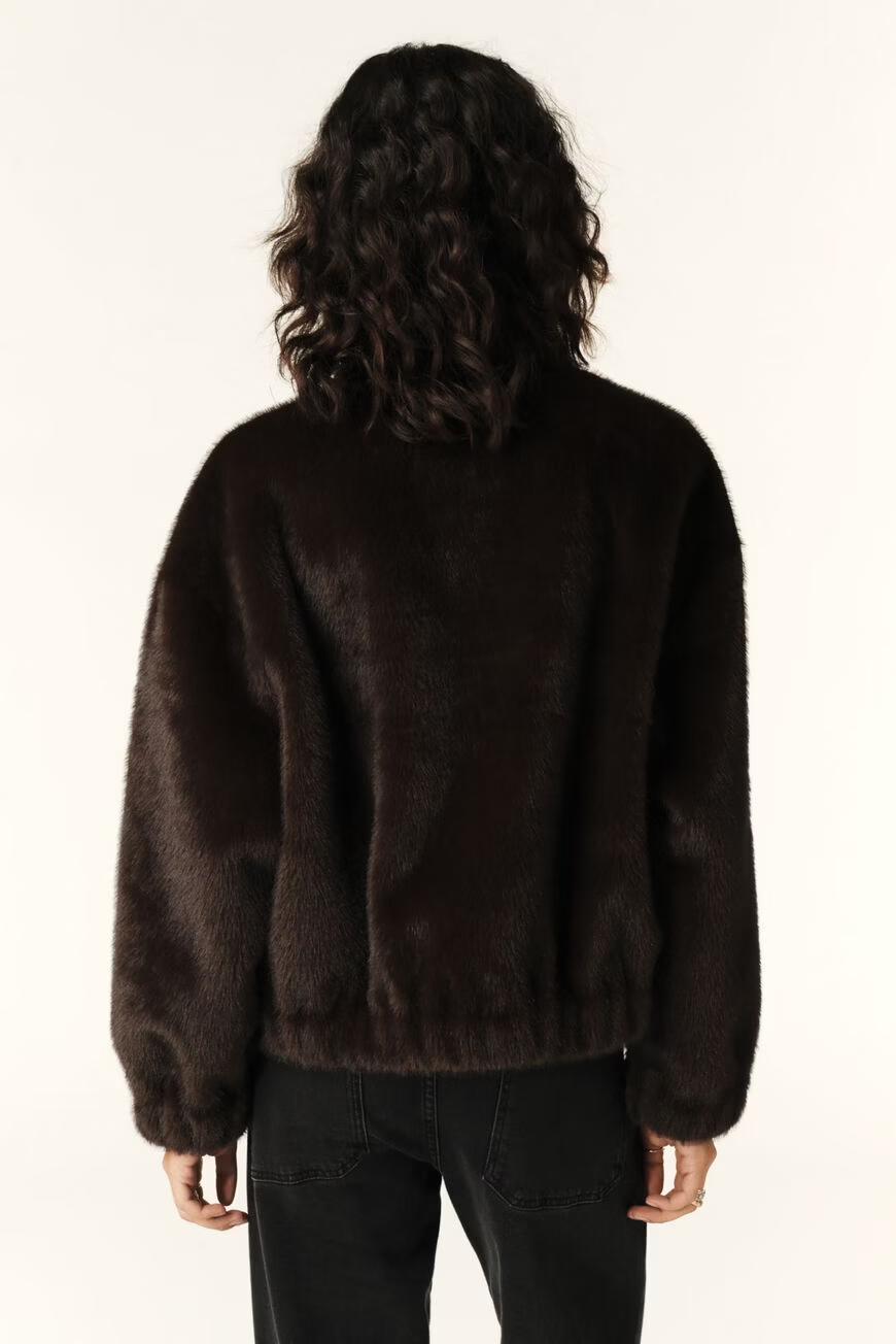 Short Loose-Fitting Jacket Paros Brown