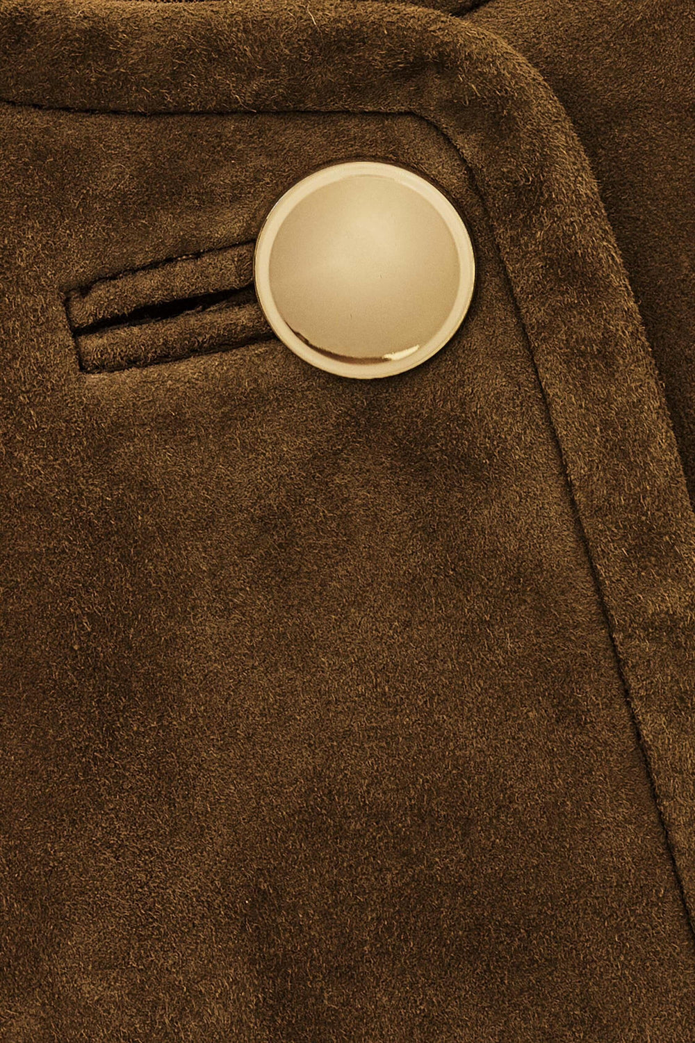 Cropped Suede Jacket Mella Brown