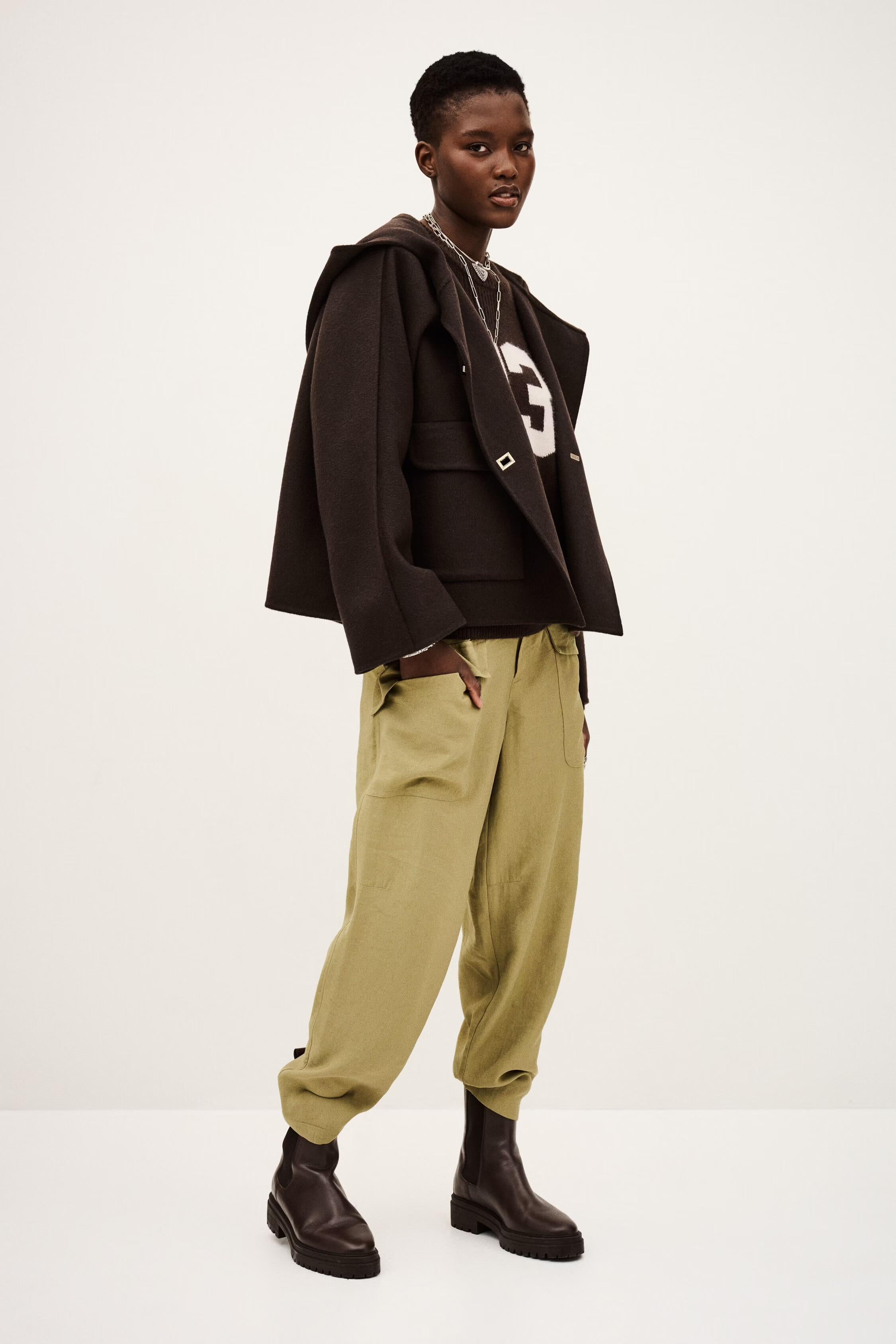 Hooded Jacket Kove Brown