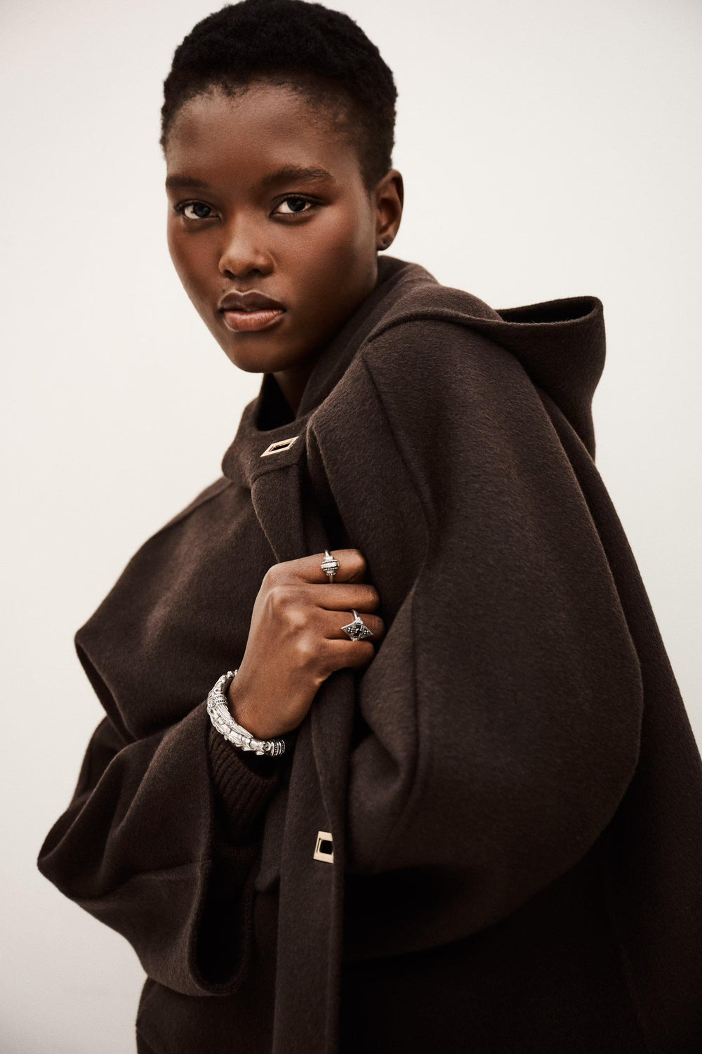 Hooded Jacket Kove Brown