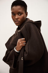 Hooded Jacket Kove Brown