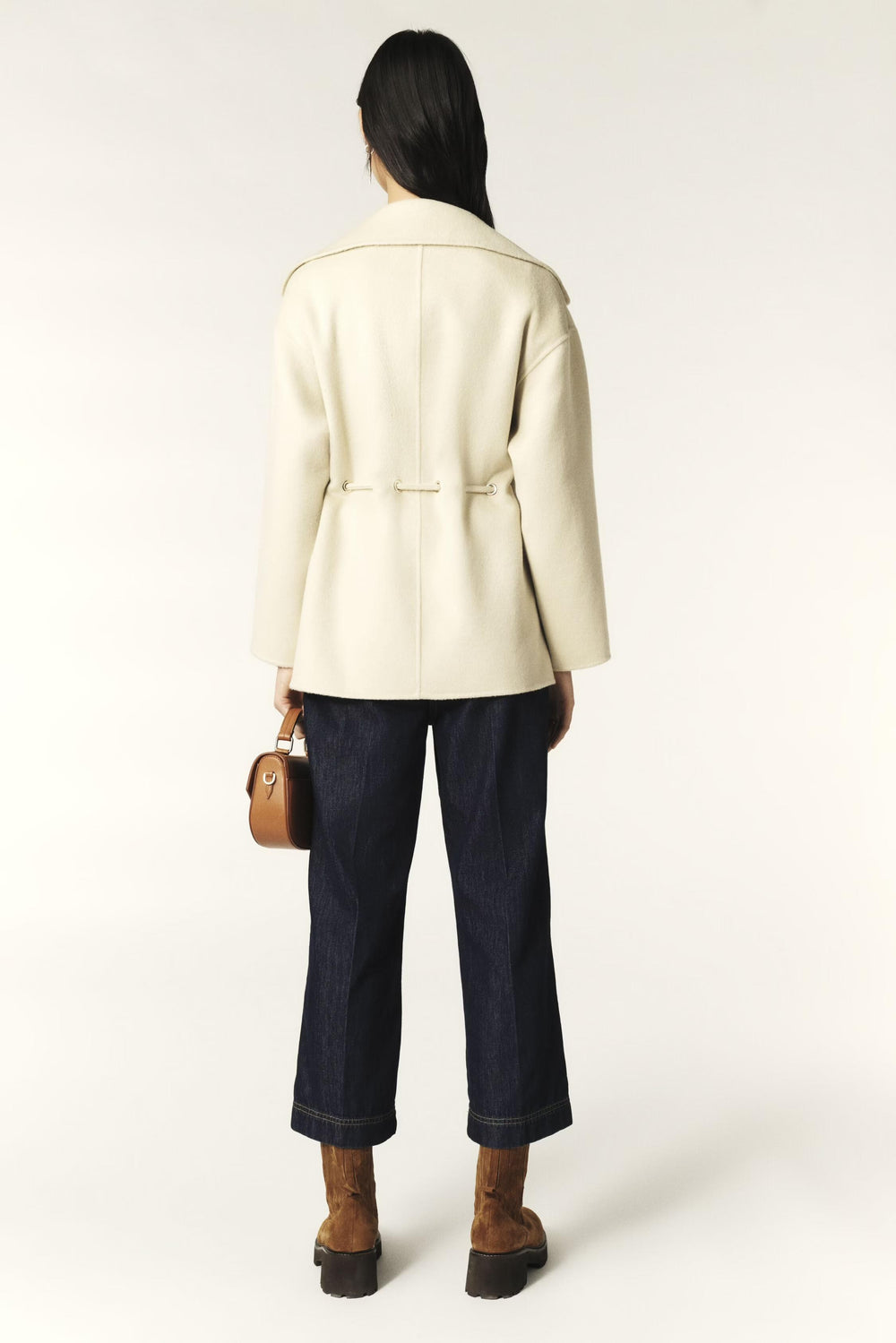 Belted Coat Kam Off-White