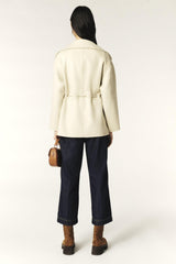 Belted Coat Kam Off-White