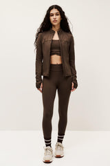 Stand-Up Collar Jacket Gladys Brown