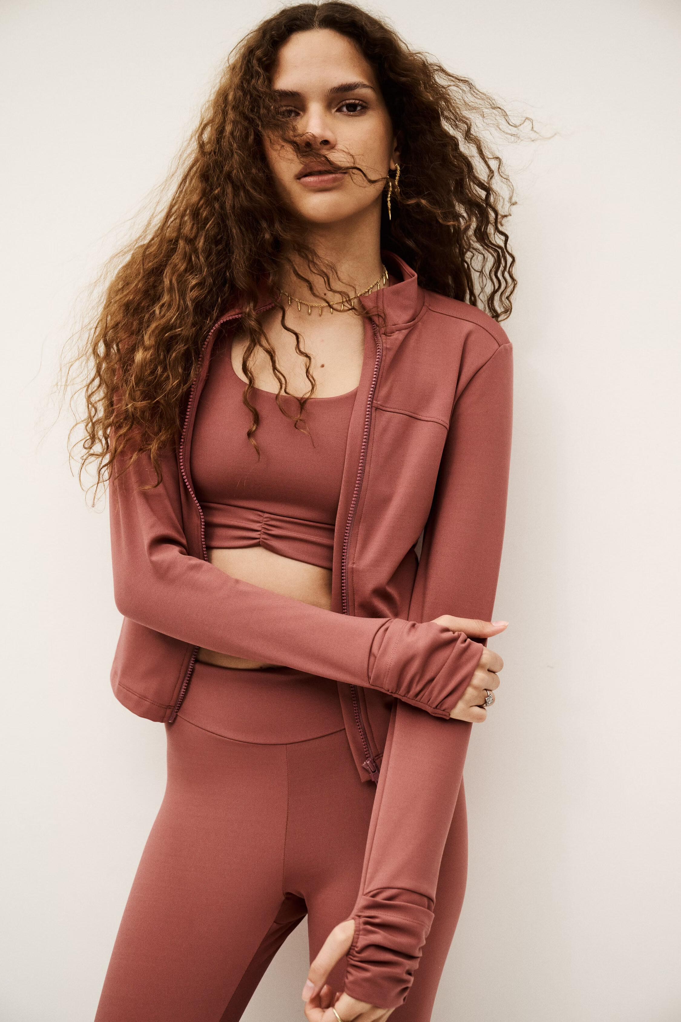 Stand-Up Collar Jacket Gladys Pink
