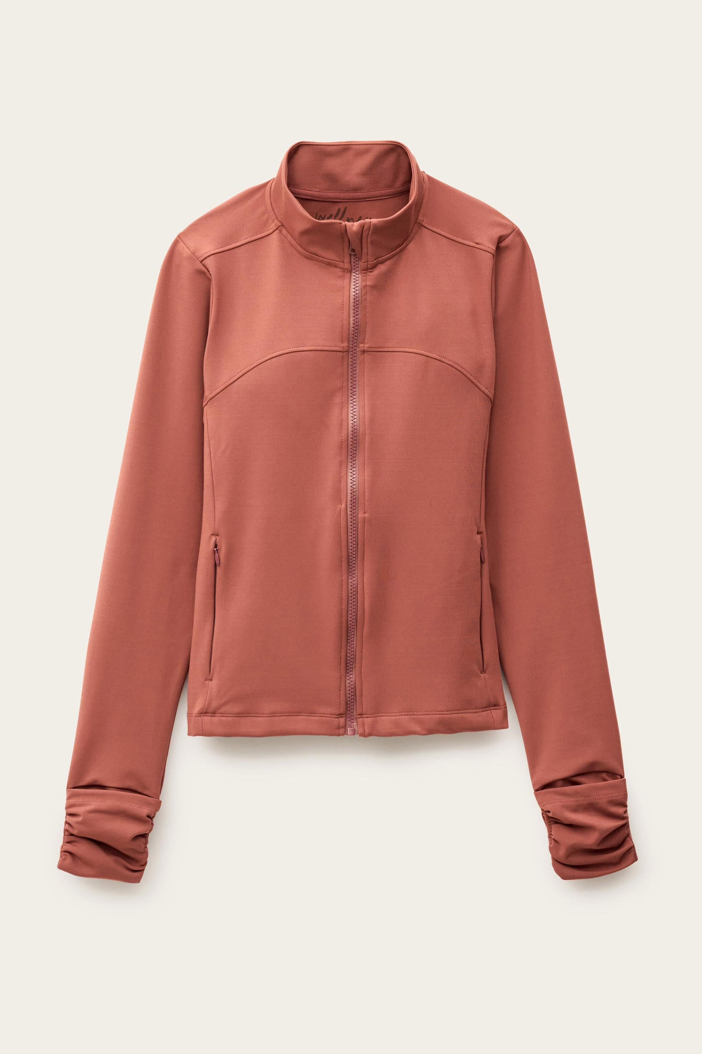 Stand-Up Collar Jacket Gladys Pink