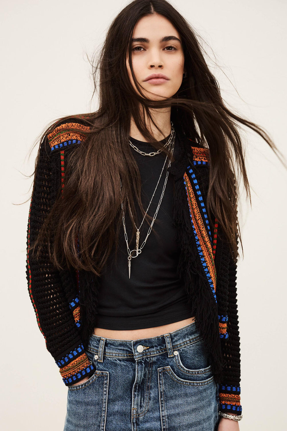 Knit Cardigan Bianca Multicolored