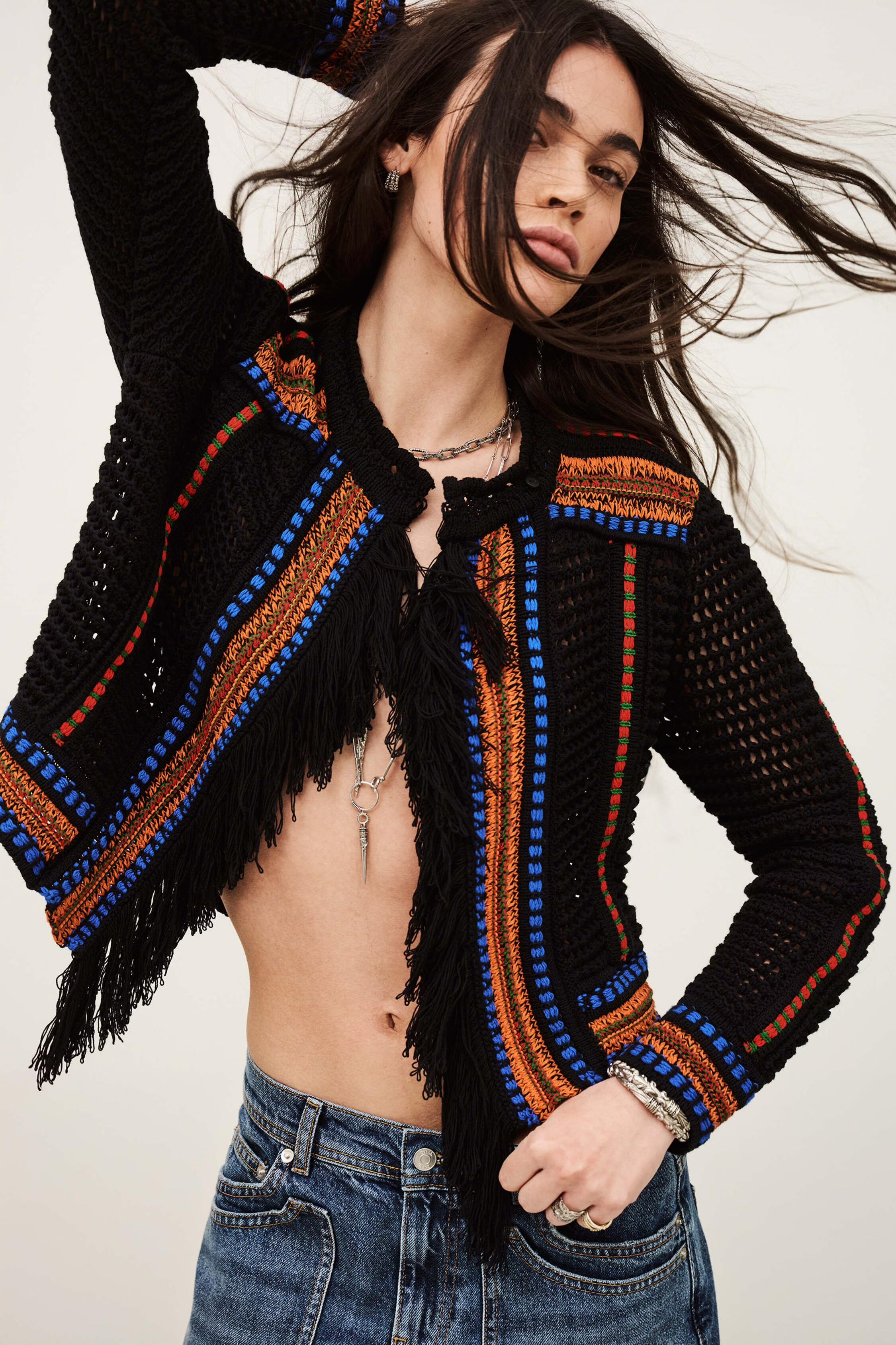 Knit Cardigan Bianca Multicolored