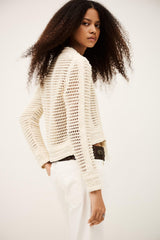 Knit Cardigan Bianca Off-White