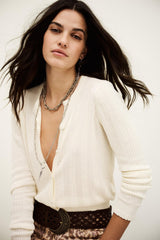 Knit Cardigan Viviana Off-White