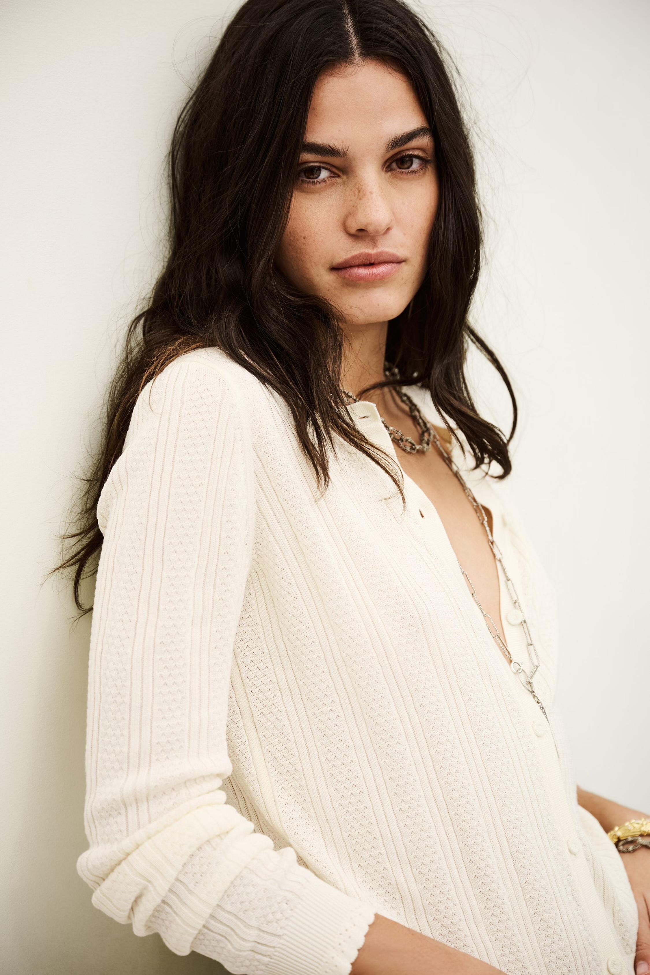 Knit Cardigan Viviana Off-White