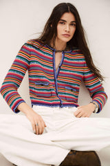 Round Striped Cardigan Fanny Multicolored