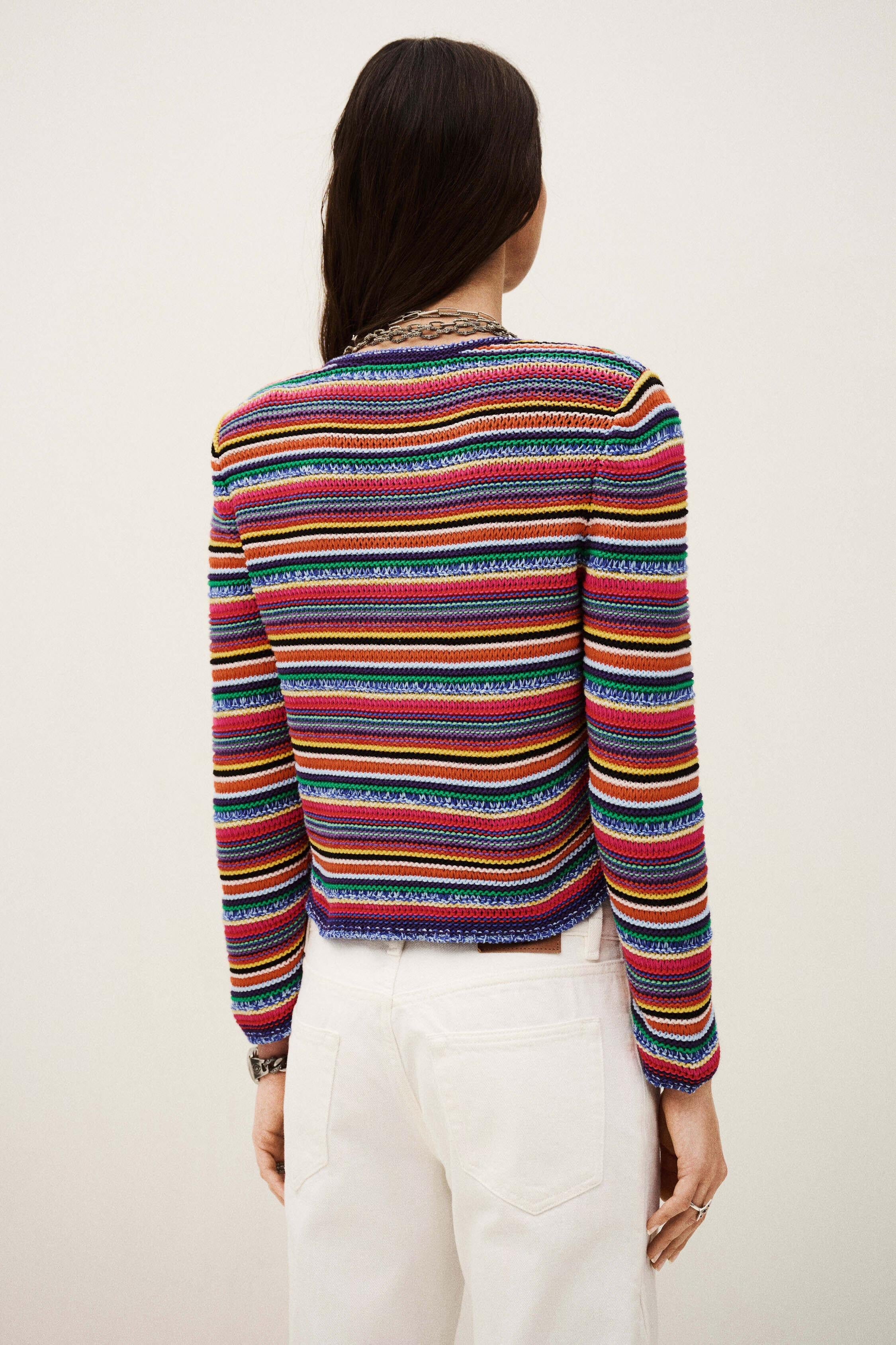 Round Striped Cardigan Fanny Multicolored