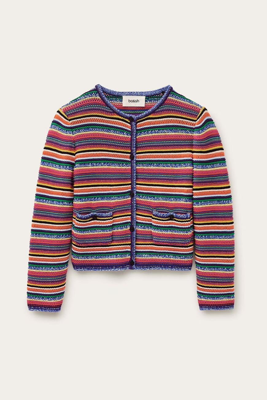 Round Striped Cardigan Fanny Multicolored