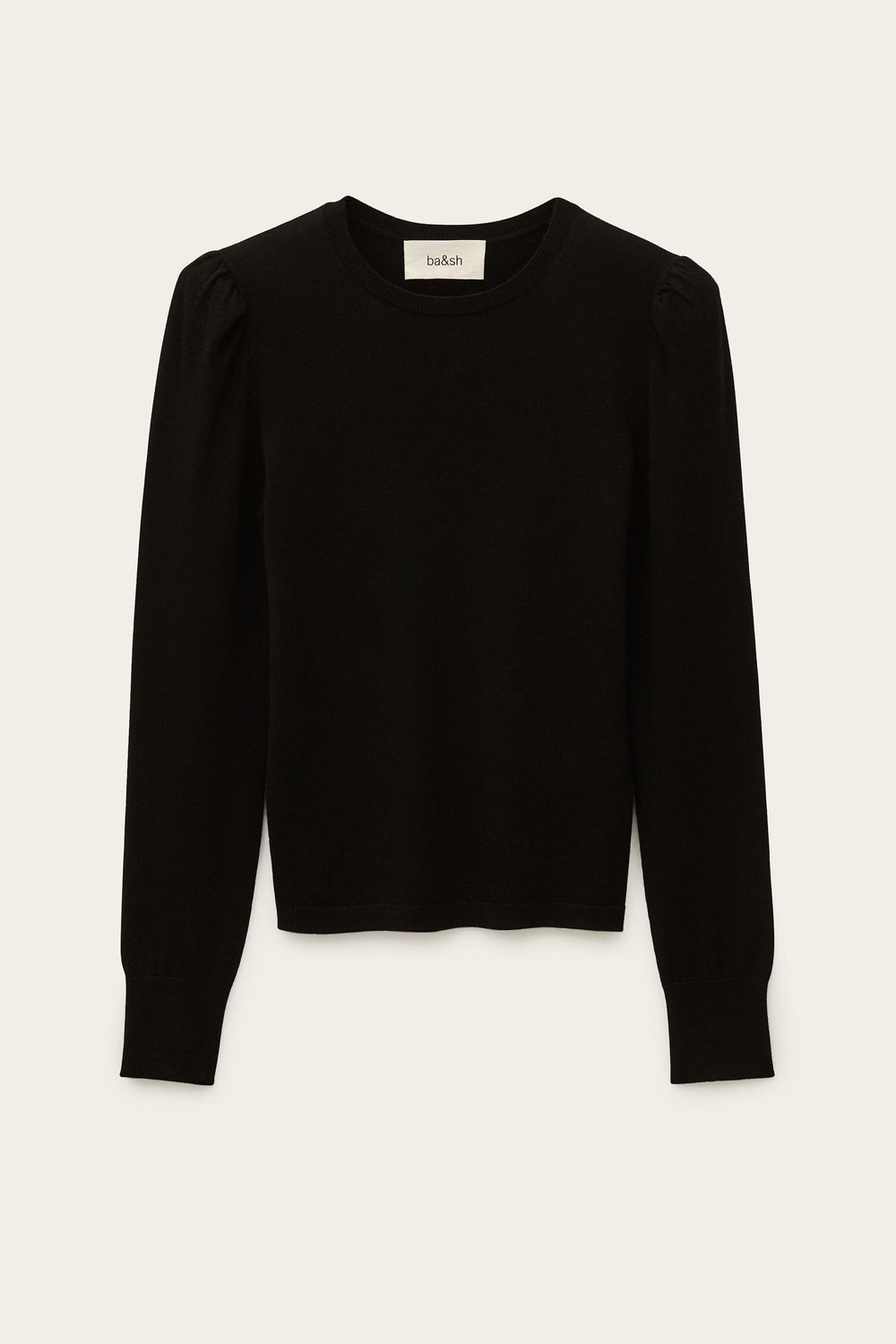 Sweater With Long Balloon Sleeves Britanie Black