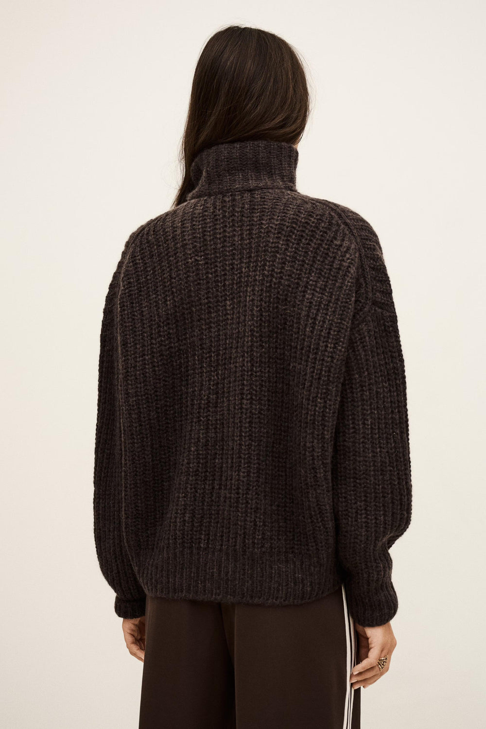 Loose-Fitting Sweater Beltane Brown
