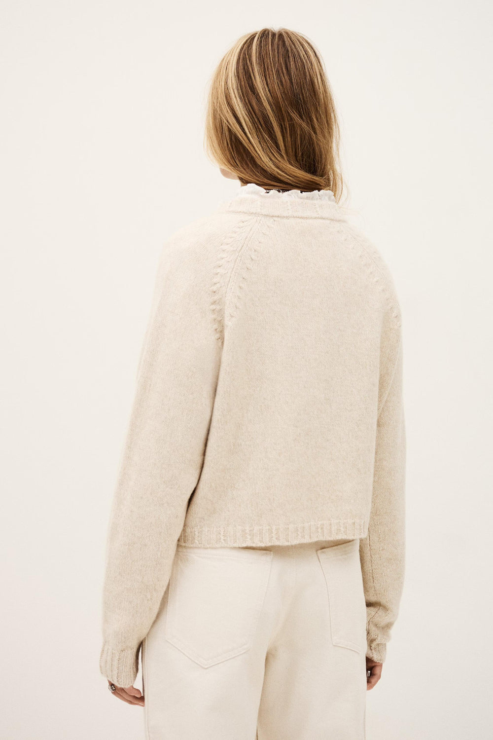 Cropped Sweater Corvy Beige