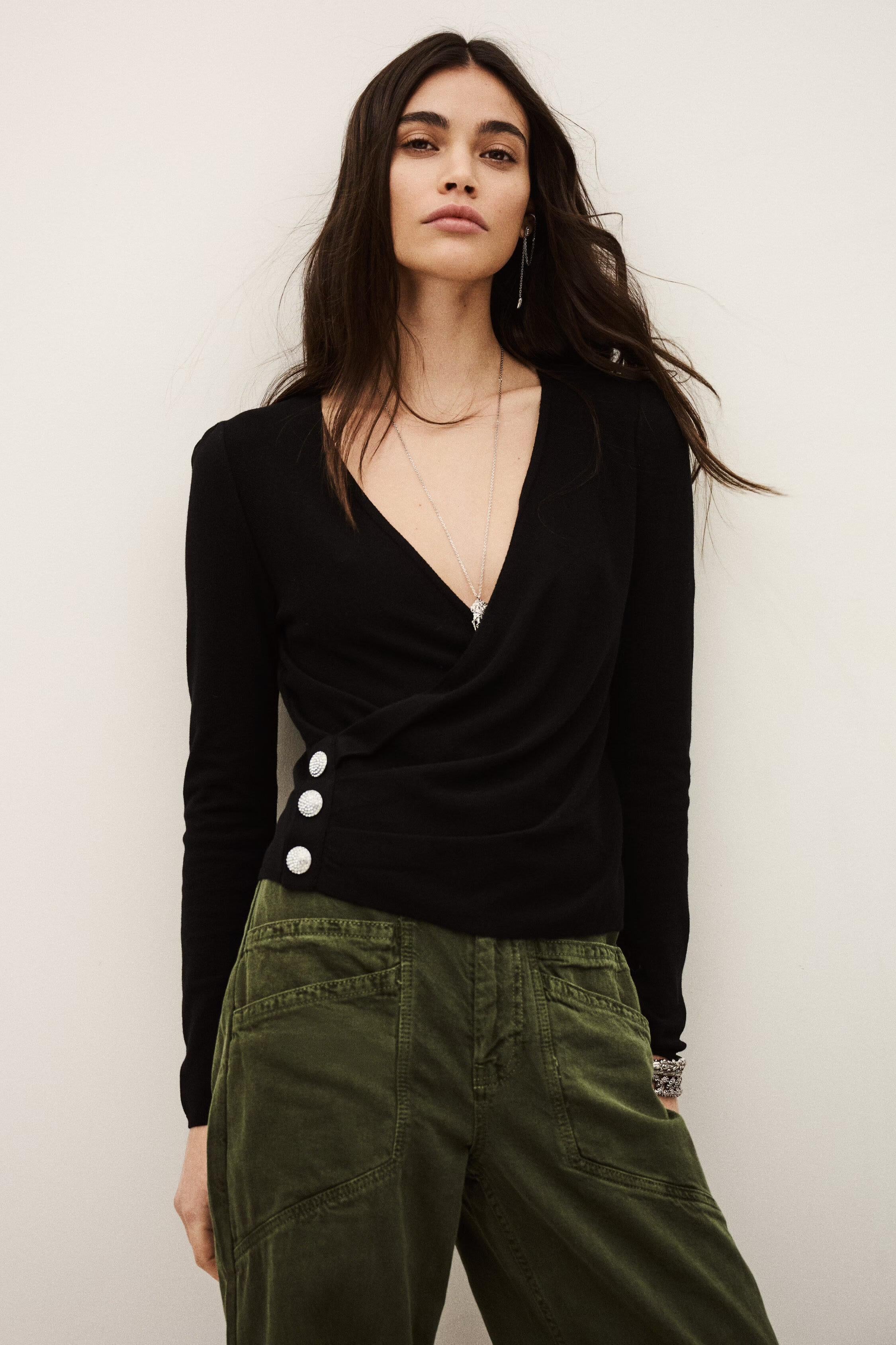 Wrap Sweater Hugo Black
