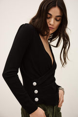 Wrap Sweater Hugo Black