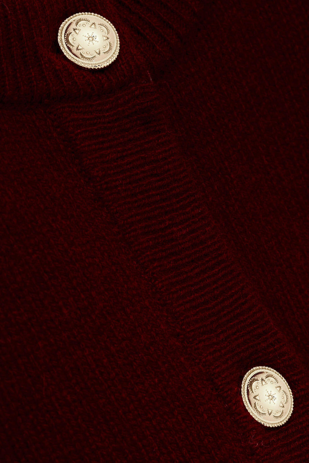 Cropped Knit Cardigan Pegg Red