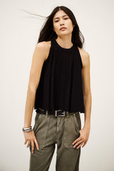 Knit Tank Top Serres Black
