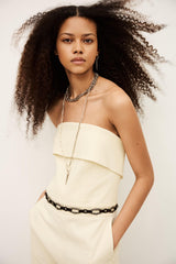 Bustier Jumpsuit Cenelia Yellow