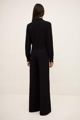 Long-Sleeve Jumpsuit Fleur Blue