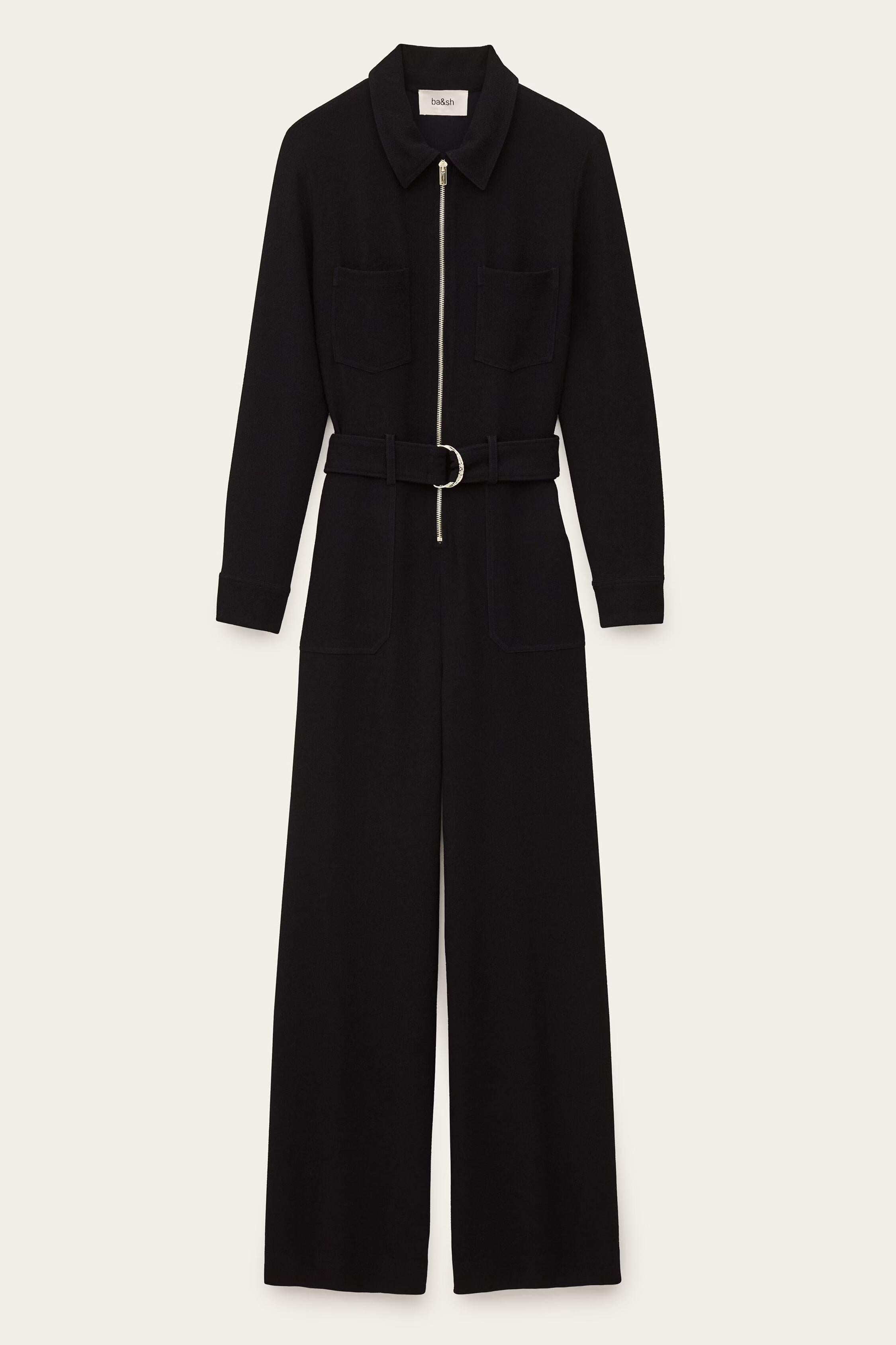 Long-Sleeve Jumpsuit Fleur Blue
