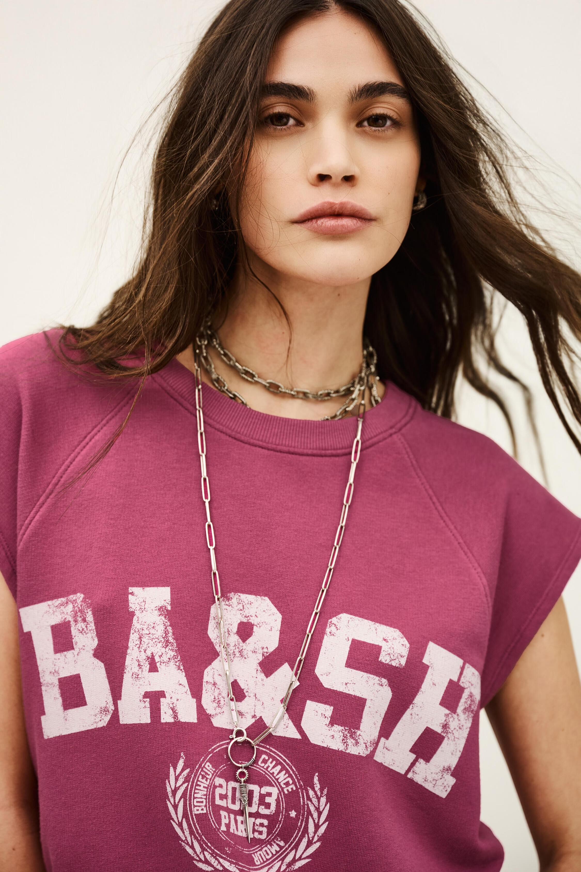 Sleeveless Sweatshirt Beata Pink