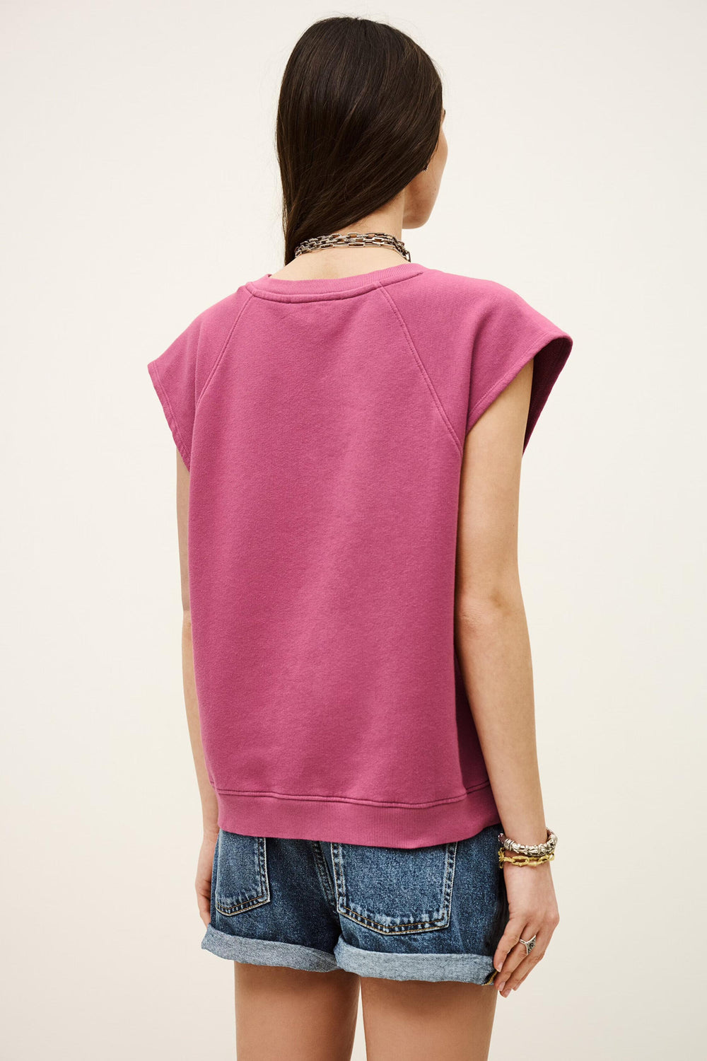 Sleeveless Sweatshirt Beata Pink