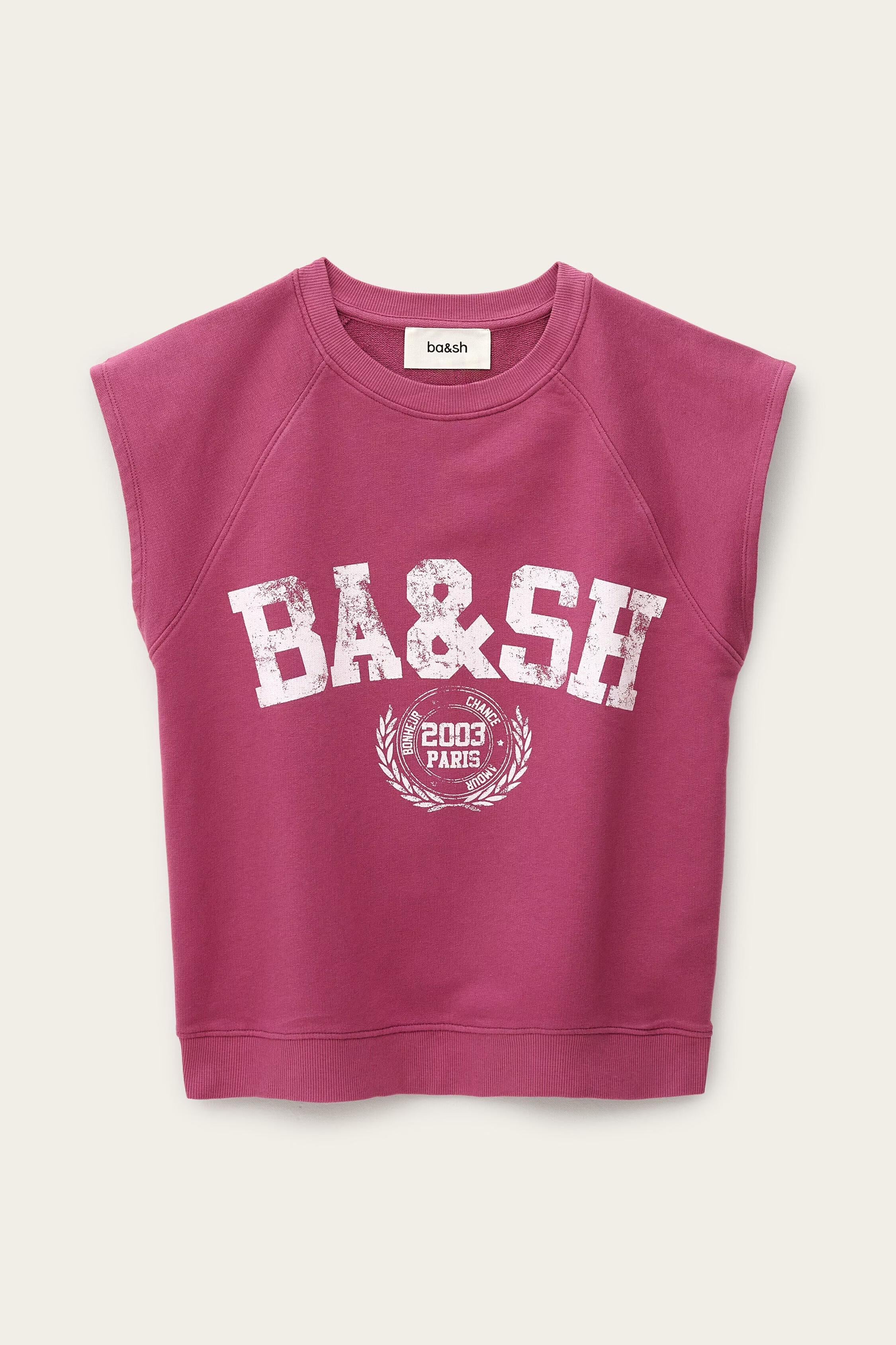 Sleeveless Sweatshirt Beata Pink