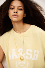 Sleeveless Sweatshirt Beata Yellow