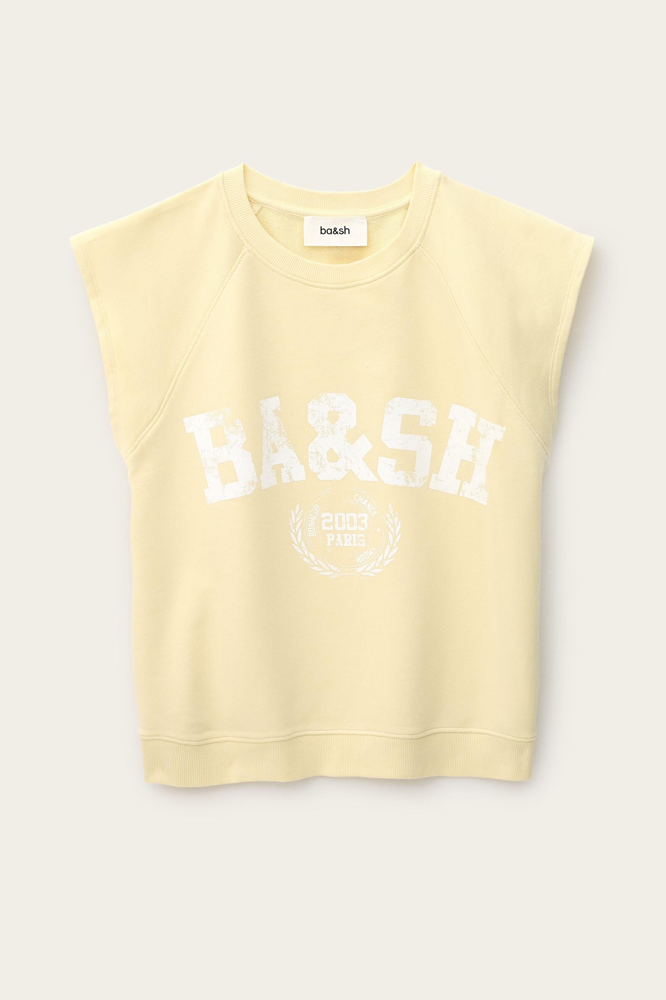 Sleeveless Sweatshirt Beata Yellow