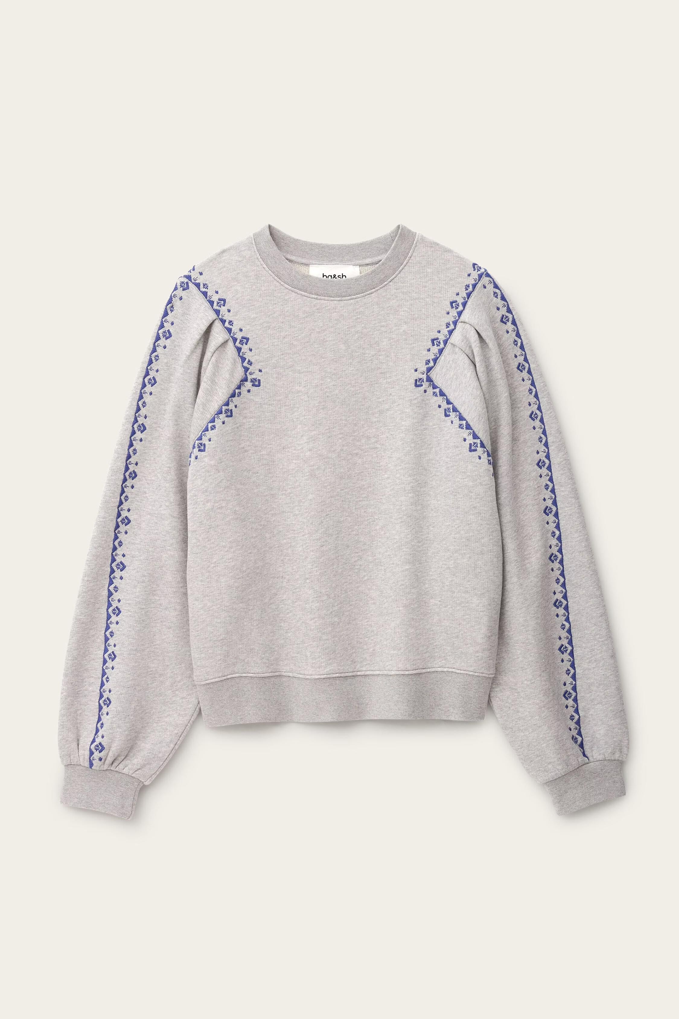Embroidered Sweatshirt Mesta Gray