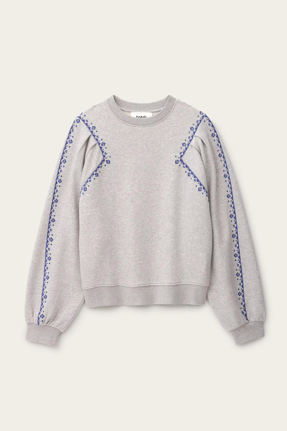 Embroidered Sweatshirt Mesta Gray