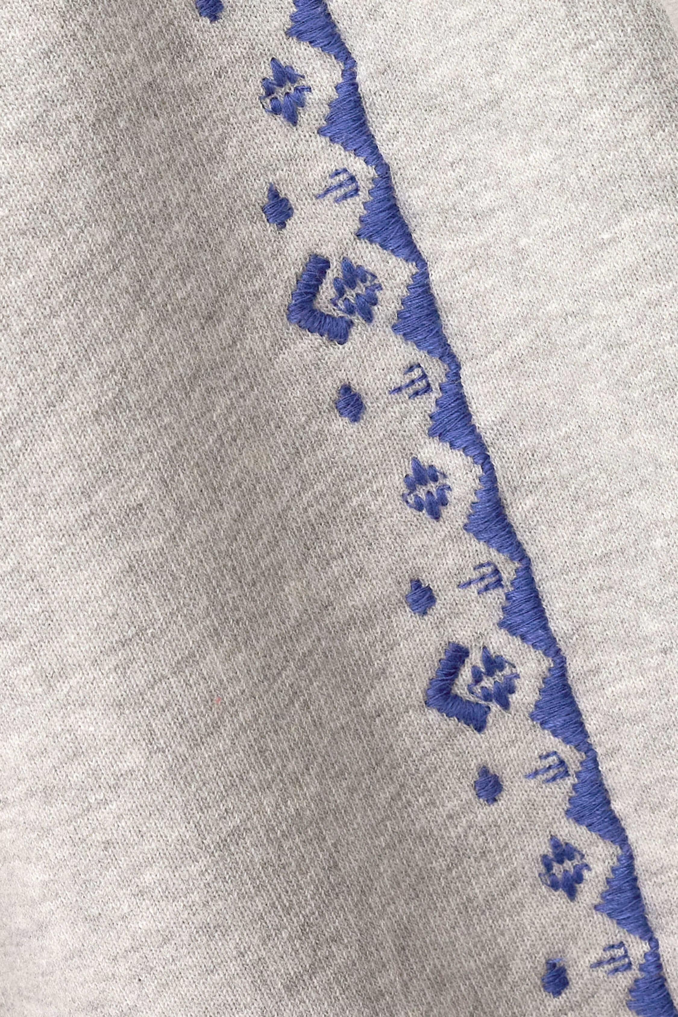 Embroidered Sweatshirt Mesta Gray