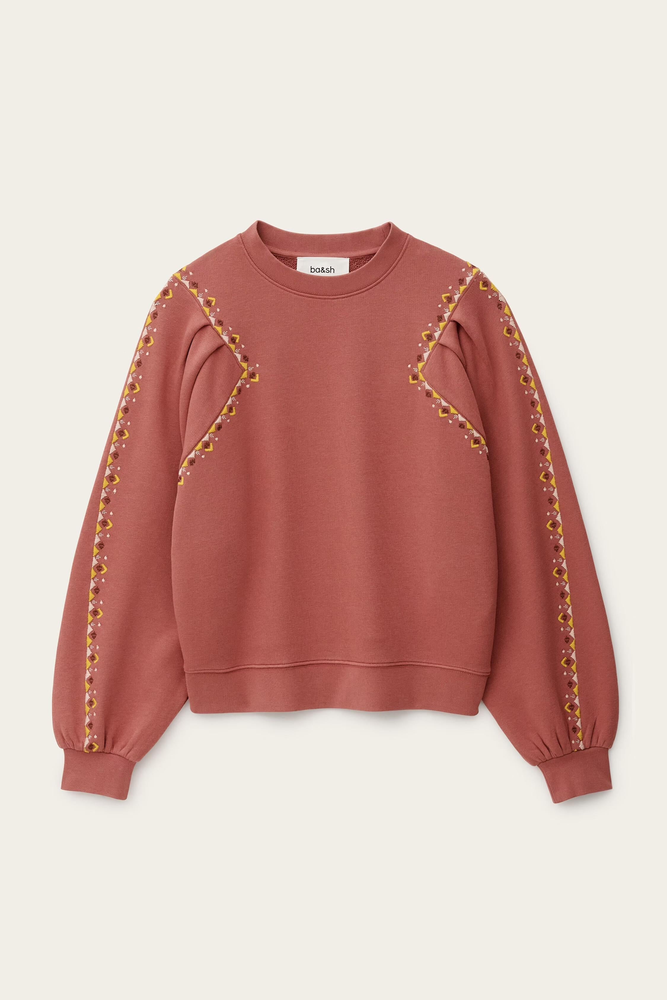Embroidered Sweatshirt Mesta Pink