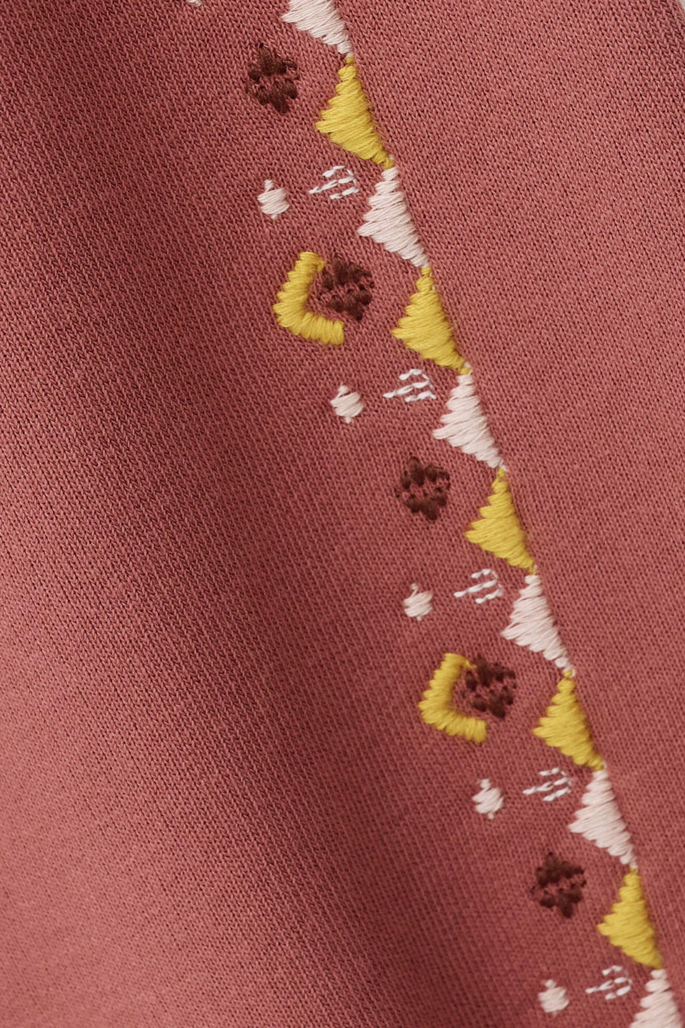 Embroidered Sweatshirt Mesta Pink