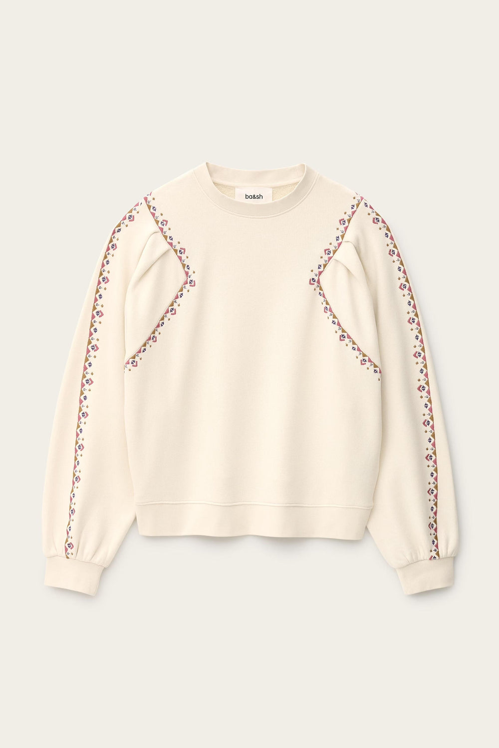 Embroidered Sweatshirt Mesta Off-White