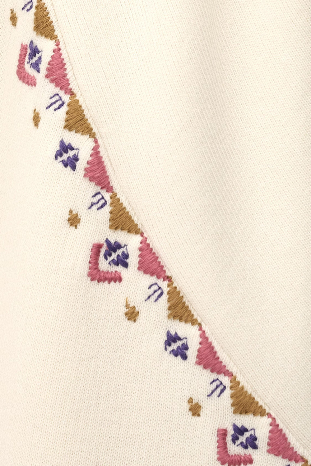 Embroidered Sweatshirt Mesta Off-White