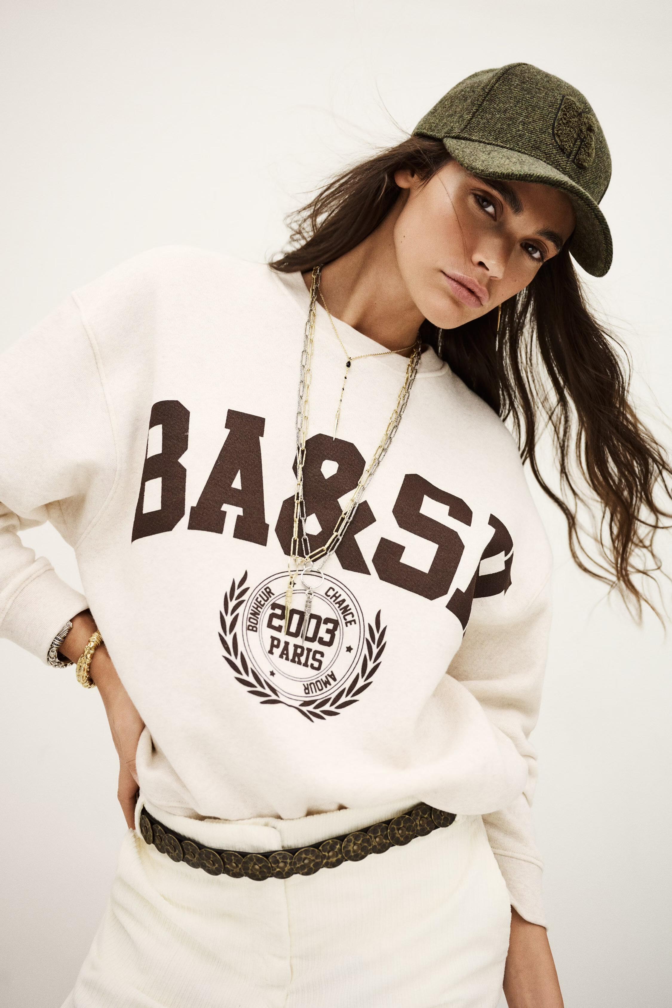 Long-Sleeve Sweatshirt Fenja Beige