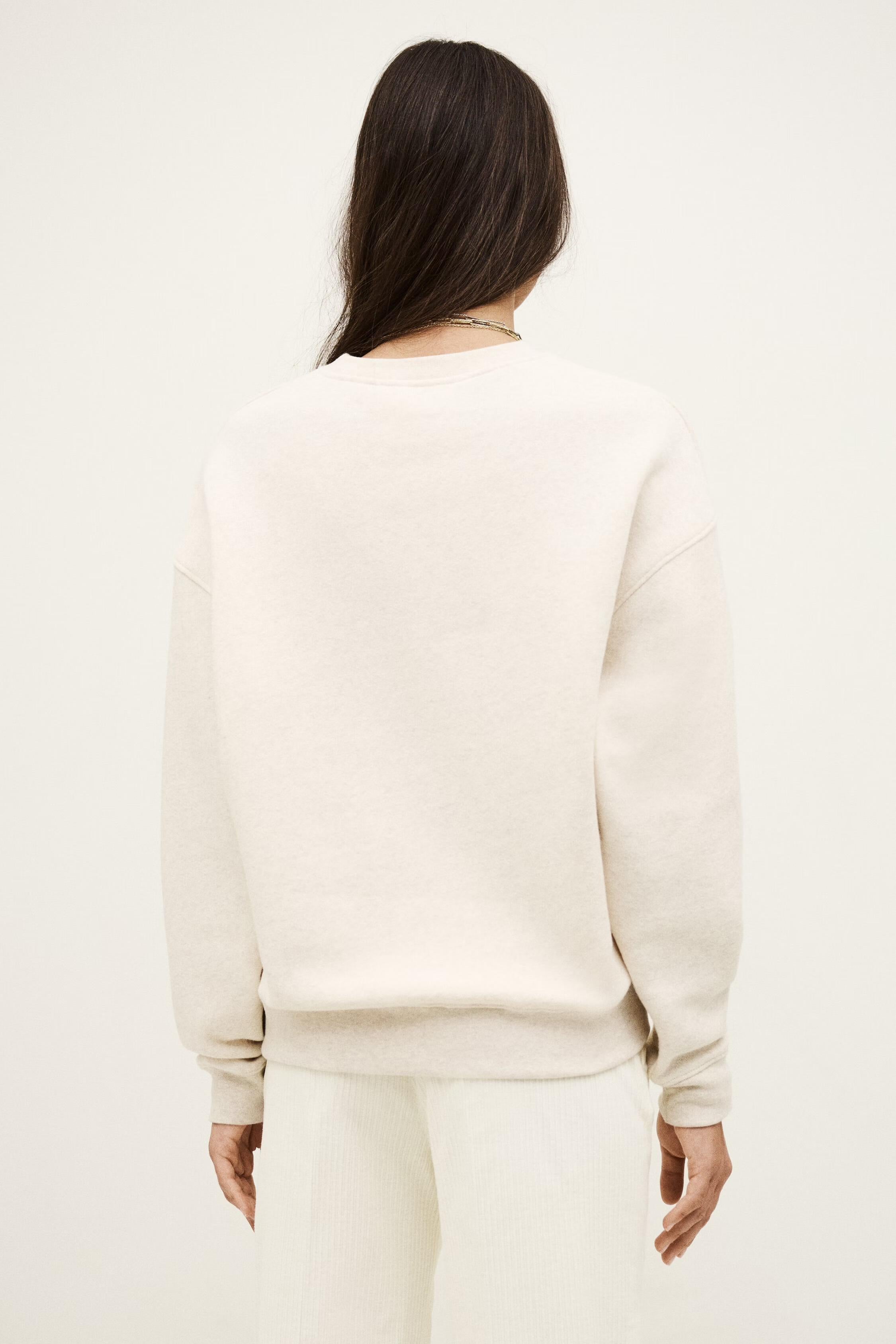 Long-Sleeve Sweatshirt Fenja Beige