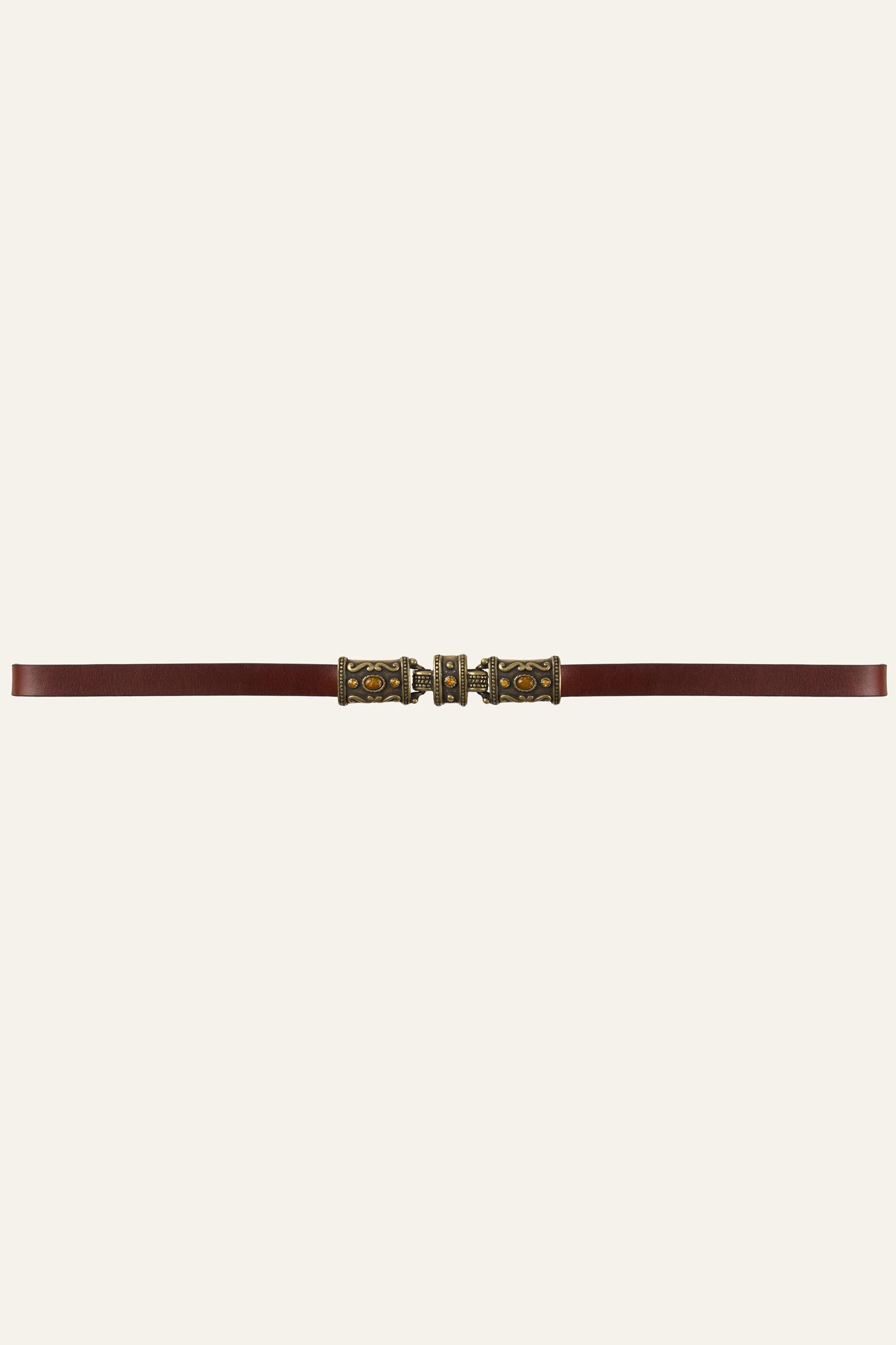 Leather Belt Bara Brown