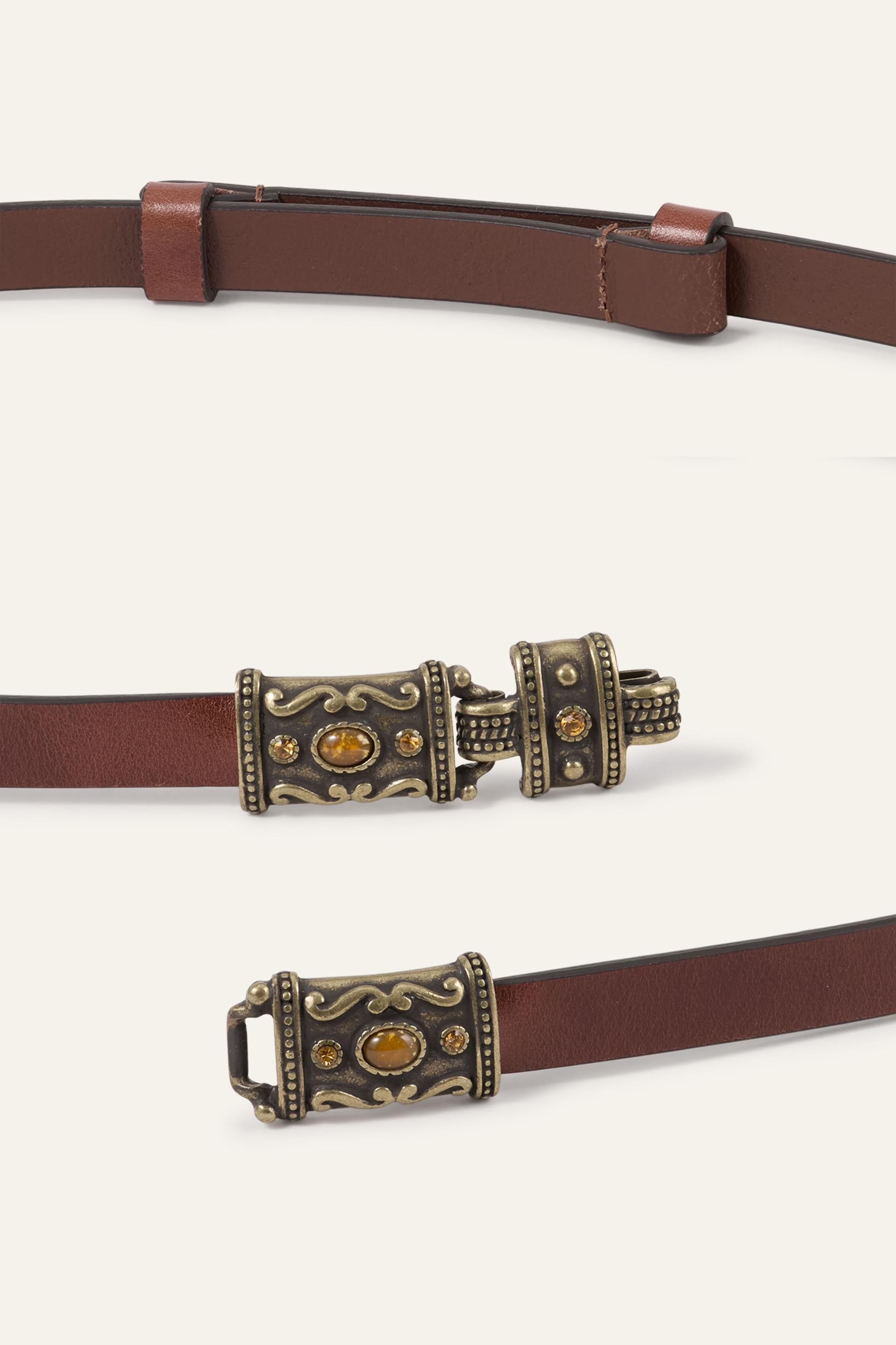 Leather Belt Bara Brown