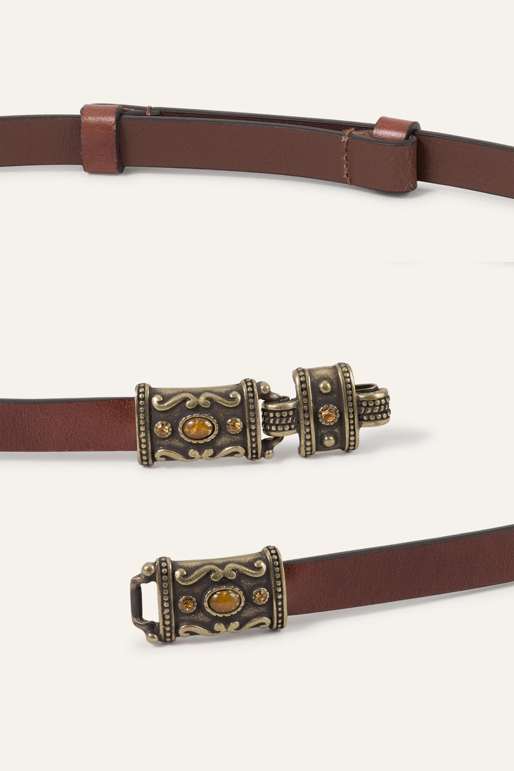 Leather Belt Bara Brown