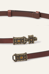 Leather Belt Bara Brown