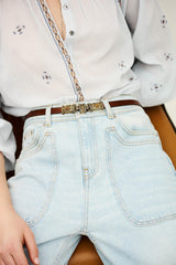 Leather Belt Bara Brown