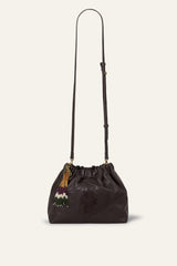 Mini Beaded Tote Bag June Brown